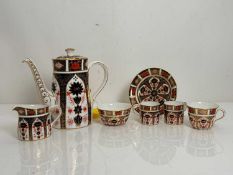 A Royal Crown Derby coffee service,