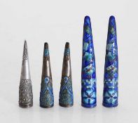A collection of Chinese nail guards, Qing Dynasty (1644–1912),