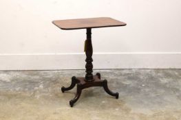 A Regency mahogany table, circa 1820,