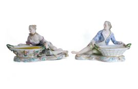 A pair of Meissen sweet dishes, early 19th century,