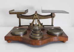 A pair of Victorian postal parcel scales, Circa 1900,