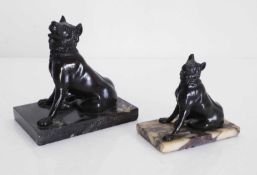 Two Grand Tour bronzes of 'The Hound of Alcibiades', 20th century,