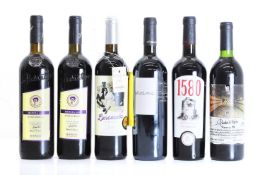 A selection of Spanish red wines,