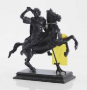 A bronze of Alexander the Great on Bucephalus, circa 1900,