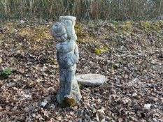 A stone figure ornament, 20th century,