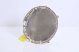 A silver salver,