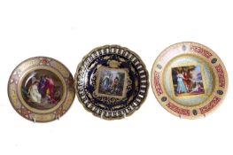 A Vienna ribbon plate, late 19th century,