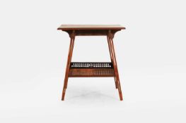 An Arts and Crafts fruitwood low table, early 20th century,
