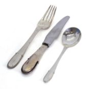 A collection of Georg Jensen 'Kugel' pattern sterling silver flatware,