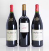 A selection of red Spanish wines,