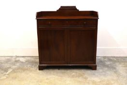 A mahogany serving cabinet, 19th century,
