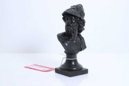 A bronze bust of Ajax the Great, 20th century,
