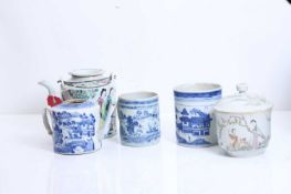 A collection of Chinese ceramics, 18th century and later,