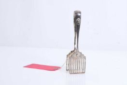 A pair of Victorian silver asparagus tongs,