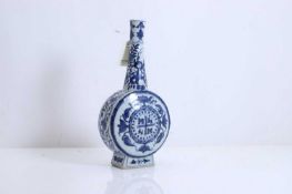 A blue and white moonflask vase, Chinese, 20th century,