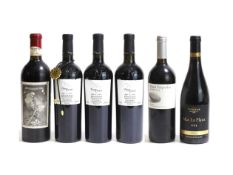 A selection of Spanish red wines,