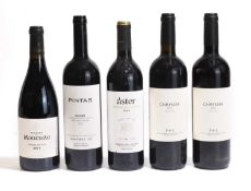 A selection of Iberian red wines,