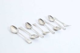 A group of Irish silver flatware,