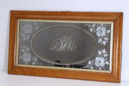 A birds eye maple framed sorcerer’s mirror, early 20th century,