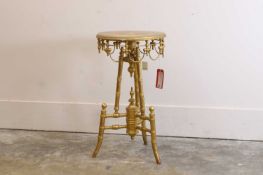 A giltwood occasional table, 20th century,