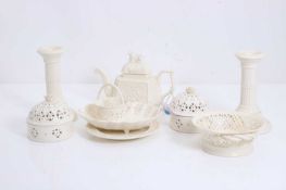 A collection of Creamware ceramics, of modern manufacture,
