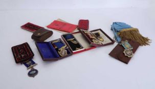A collection of Masonic regalia,