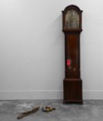 A George III mahogany longcase clock, circa 1800,
