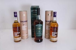 A selection of Scotch whiskies,