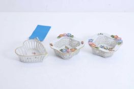 Three items of Herend porcelain,
