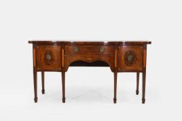 A George III mahogany sideboard, circa 1790,