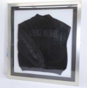 A leather jacket from George Michael’s Listen without Prejudice tour,