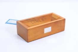 A David Linley 'brick' oak doorstep or paperweight, of recent manufacture,