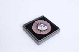 A Tokyo XII Olympiad badge, dated 1940,