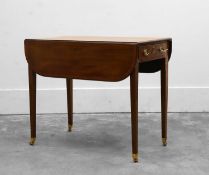 A George III mahogany Pembroke table, late 18th century,