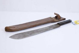 A British Army machete, dated 1955,