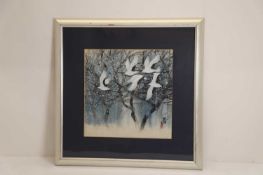 A Japanese study of cranes, 20th century,