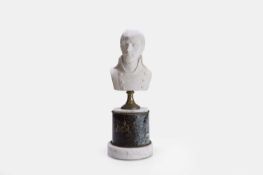 A biscuit porcelain bust of Napoleon as First Consul, 19th century, French,