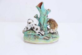 A Staffordshire pearlware spill vase, circa.1850,