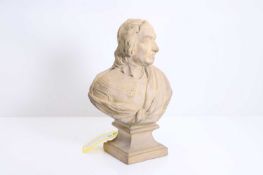 John Marriott Blashfield (1811-1882) a terracotta bust of Oliver Cromwell, dated 1861,