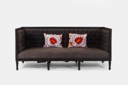 A Louis XVI-style painted wooden canapé, 20th century,