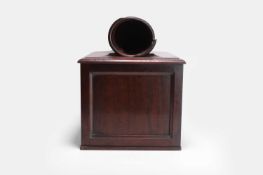 A mahogany ballot box, early 19th century,