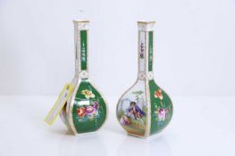 A pair of continental porcelain vases, circa 1900,