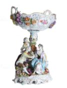 A Potschappel table centre, 19th century,