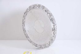 A silver salver,