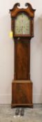A George III Scottish mahogany longcase clock, circa 1790 and later,