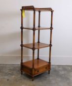 A four tier mahogany whatnot 20th century