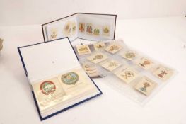 A large collection of predominantly WWI silk cards, early 20th century
