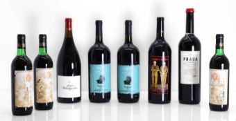 A selection of Spanish red wines,