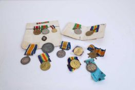 A selection of General Service medals,