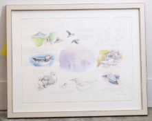 ▲ Rosanne Guille Guille (British, b.1973) 'Sark Seabirds'